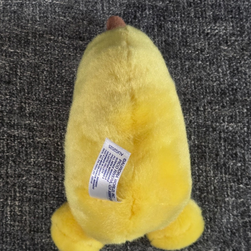 Aurora Palm Pals Banana Yellow Fruit Plush Stuffed Toy 6" - Picture 2 of 5